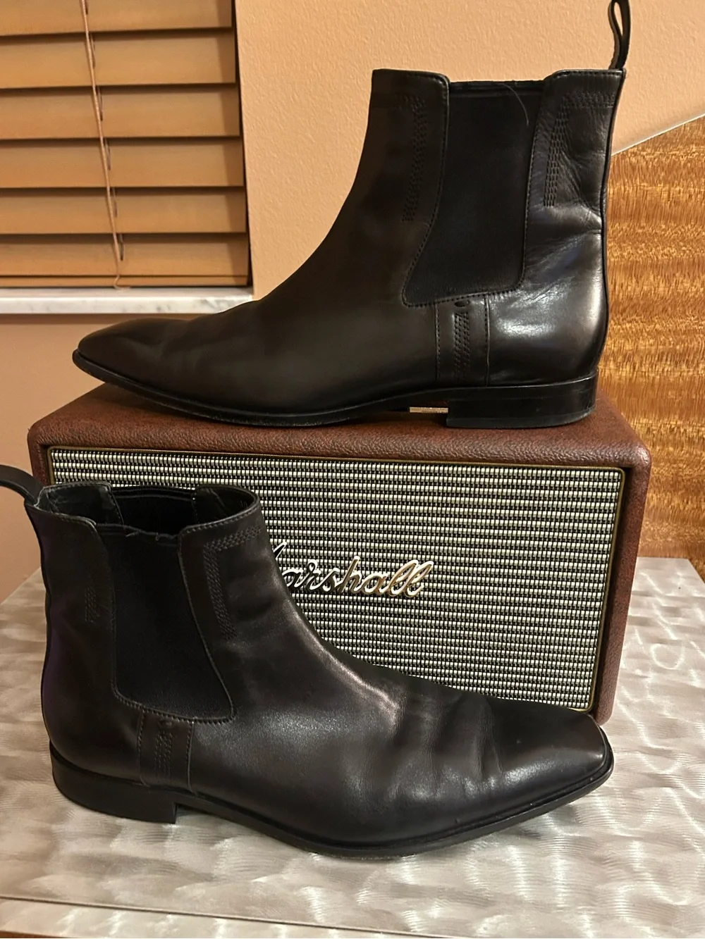 Hugo Boss Black Chelsea Boots for Men - Classic Slip-On Ankle Boots